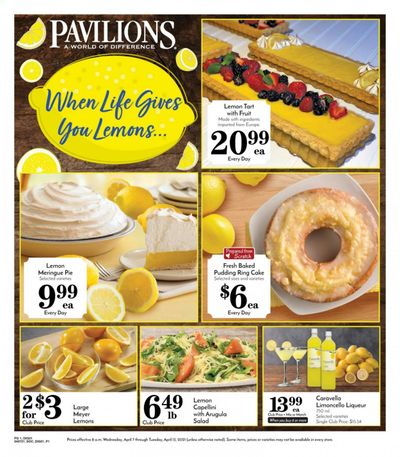 Pavilions (CA) Weekly Ad Flyer April 7 to April 13