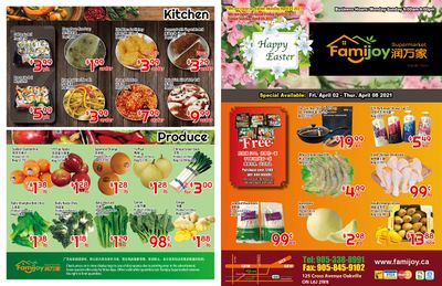 Famijoy Supermarket Flyer April 2 to 8