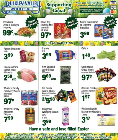 Bulkley Valley Wholesale Flyer April 1 to 7