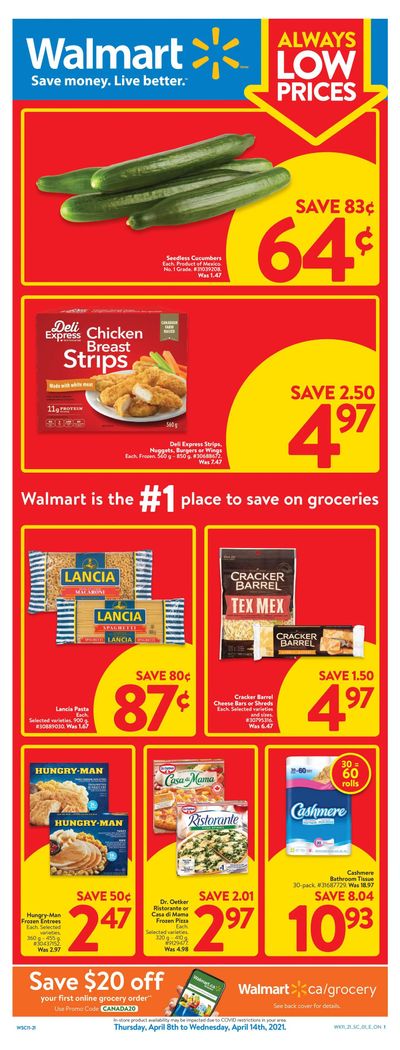 Walmart (ON) Flyer April 8 to 14 Walmart (ON) Flyer April 8 to 14
