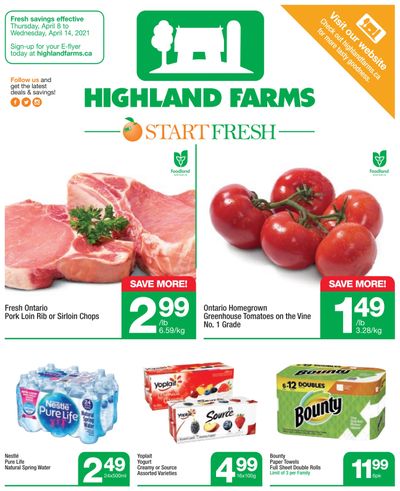 Highland Farms Flyer April 8 to 14
