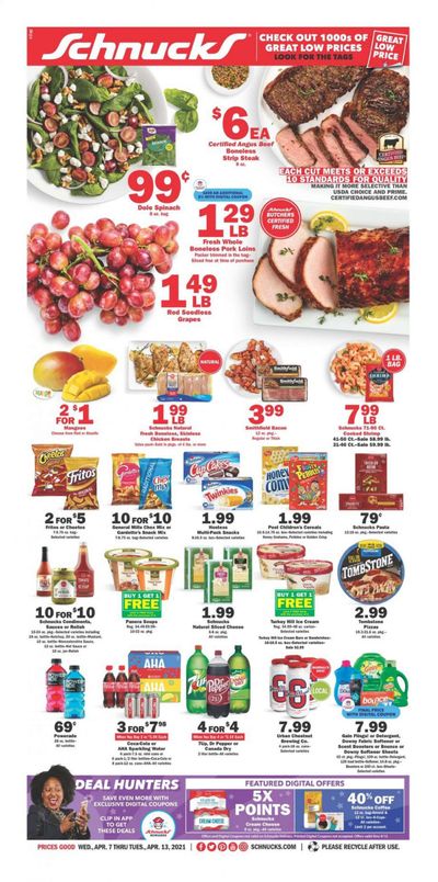 Schnucks (IA, IL, IN, MO, WI) Weekly Ad Flyer April 7 to April 13