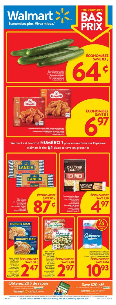 Walmart (QC) Flyer April 8 to 14
