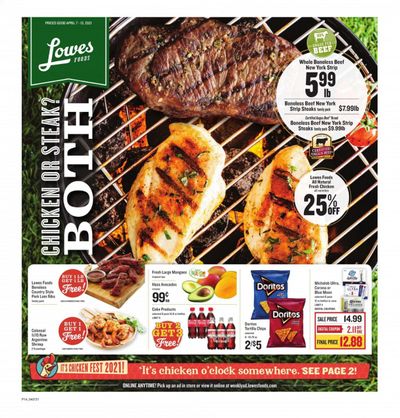 Lowes Foods Weekly Ad Flyer April 7 to April 13