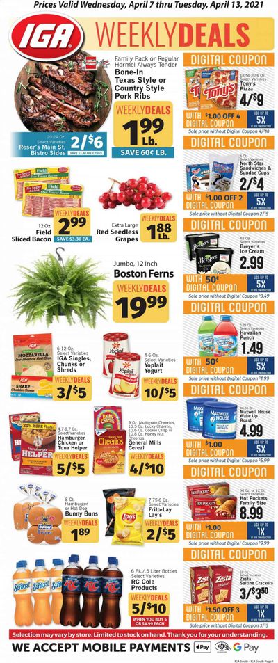 IGA Weekly Ad Flyer April 7 to April 13