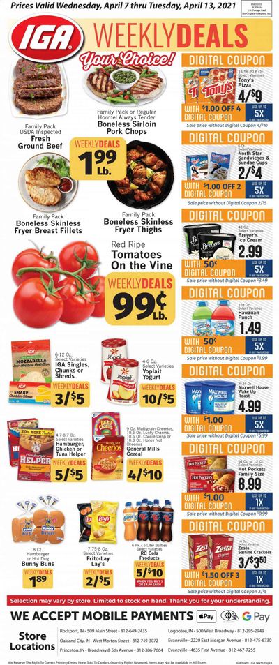 IGA Weekly Ad Flyer April 7 to April 13