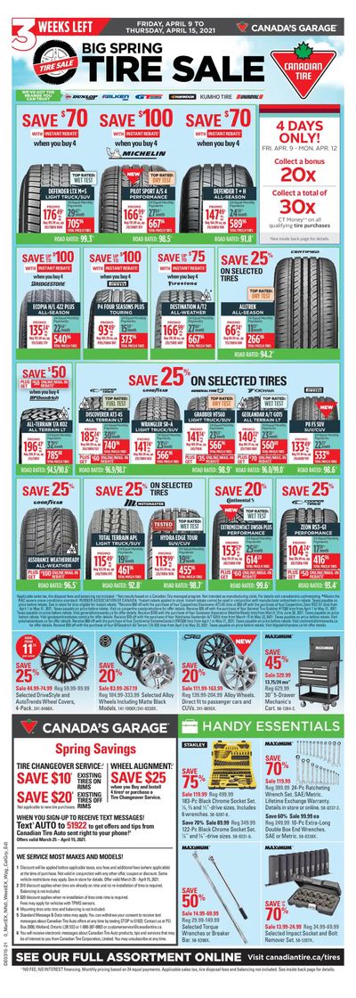 Canadian Tire (Atlantic) Flyer April 9 to 15