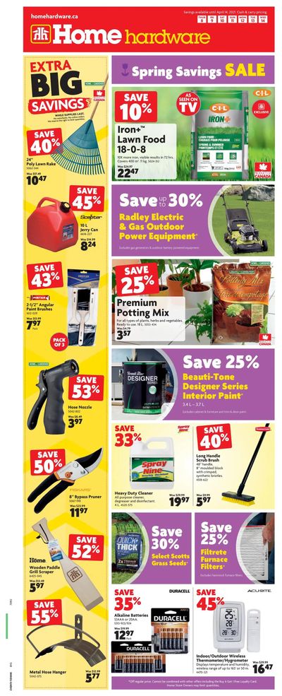Home Hardware (BC) Flyer April 8 to 14