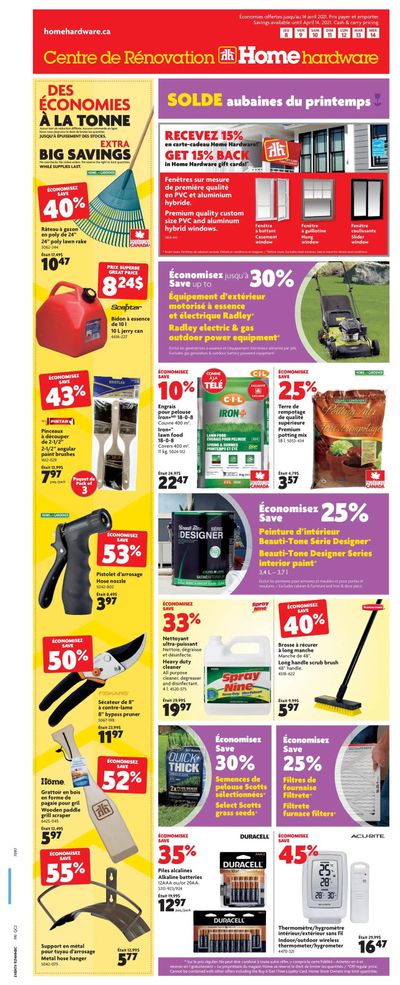 Home Hardware Building Centre (QC) Flyer April 8 to 14