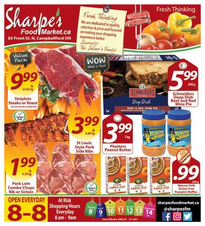 Sharpe's Food Market Flyer April 8 to 14