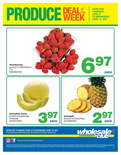 Wholesale Club (Atlantic) Produce Deal of the Week Flyer April 8 to 14