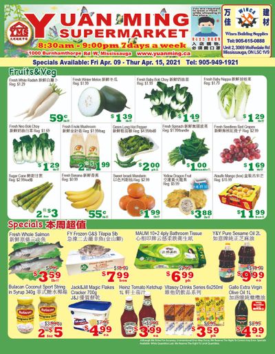 Yuan Ming Supermarket Flyer April 9 to 15