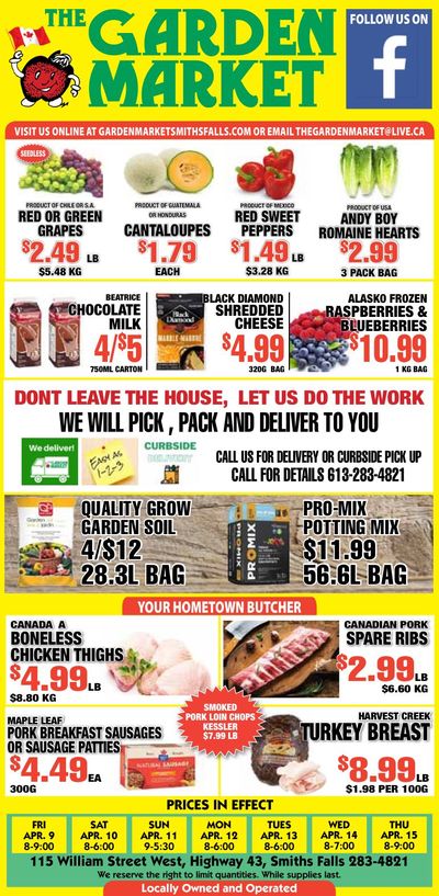 The Garden Market Flyer April 9 to 15
