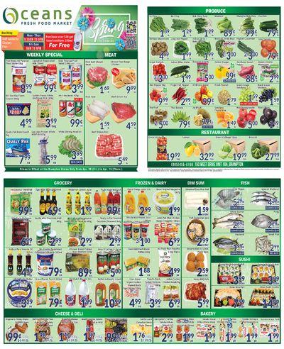 Oceans Fresh Food Market (Brampton) Flyer April 9 to 15