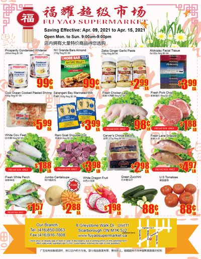 Fu Yao Supermarket Flyer April 9 to 15