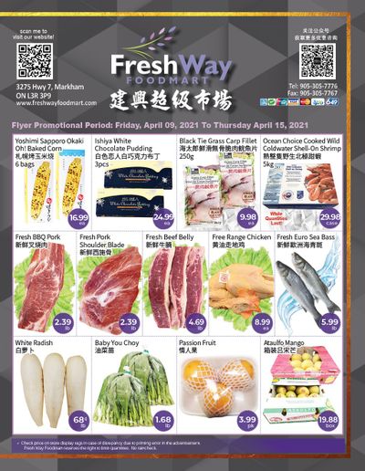 FreshWay Foodmart Flyer April 9 to 15