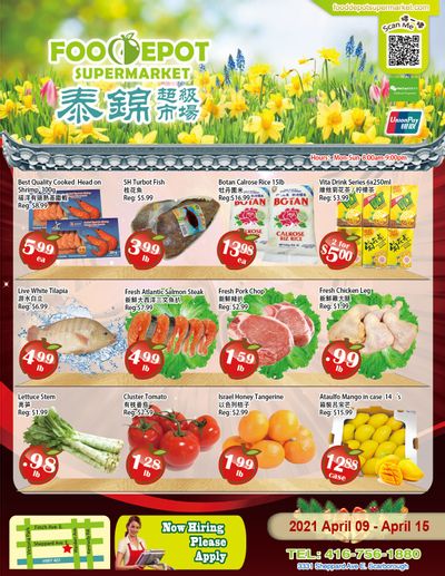 Food Depot Supermarket Flyer April 9 to 15