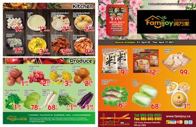 Famijoy Supermarket Flyer April 9 to 15
