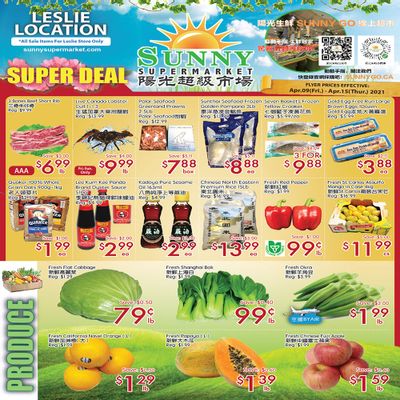 Sunny Supermarket (Leslie) Flyer April 9 to 15