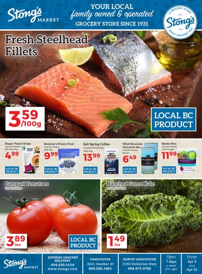 Stong's Market Flyer April 9 to 22