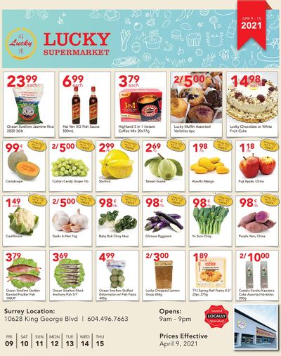 Lucky Supermarket (Surrey) Flyer April 9 to 15