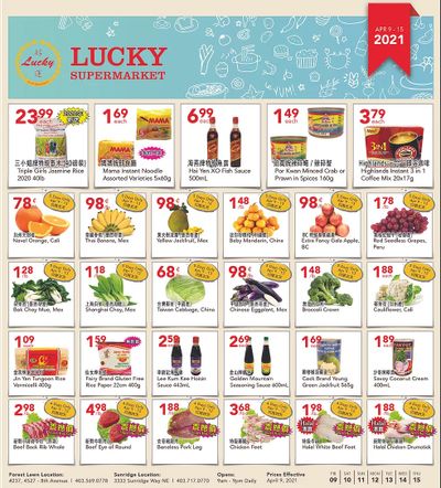 Lucky Supermarket (Calgary) Flyer April 9 to 15