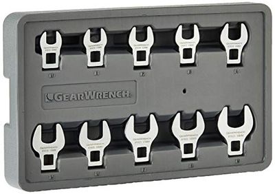 GearWrench 81909 10 Piece Metric Crowfoot Wrench Set