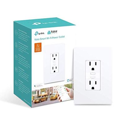 Kasa Smart In-Wall Outlet by TP-Link (KP200) - Smart Plug, In-Wall Smart Home WiFi Outlet Works with Alexa, Echo and Google Home, No Hub Required, Remote Control, UL Certified