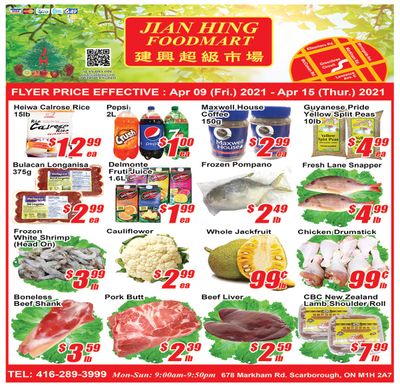 Jian Hing Foodmart (Scarborough) Flyer April 9 to 15