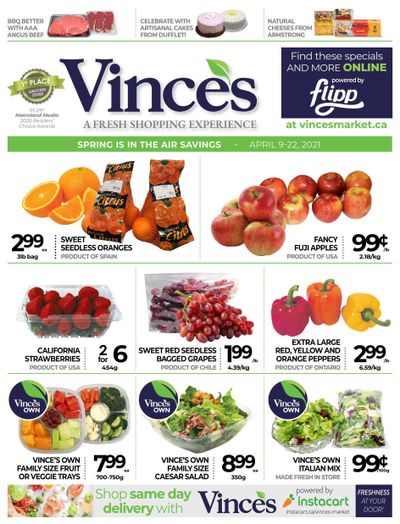 Vince's Market Flyer April 9 to 22