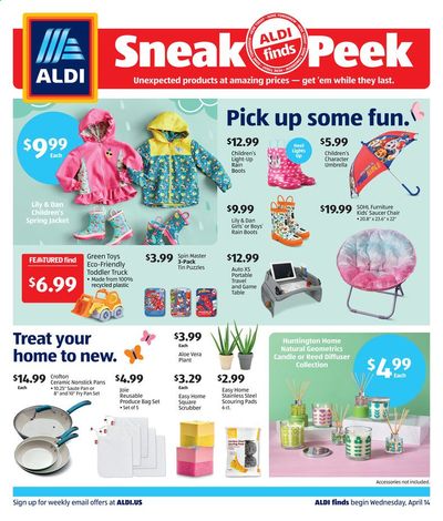 ALDI (IL, OH, PA, SC, TX, WI) Weekly Ad Flyer April 14 to April 20