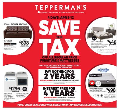 Tepperman's Flyer April 9 to 15