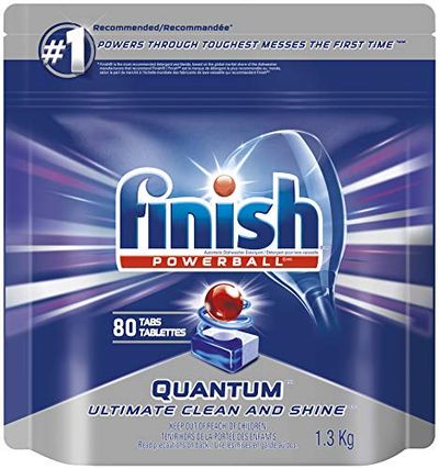 Finish Dishwasher Detergent, Quantum Max, Fresh, Mega Value Pack, 80 Tablets, Shine and Glass Protect