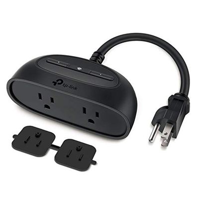 Kasa Smart Outdoor Smart Plug by TP-Link (KP400) - Smart Home WiFi Outlet with 2 Sockets, IP64 Waterproof, Works with Alexa and Google Home, No Hub Required, Remote Control, Sunset & Sunrise Offset
