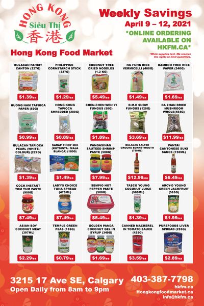 Hong Kong Food Market Flyer April 9 to 12