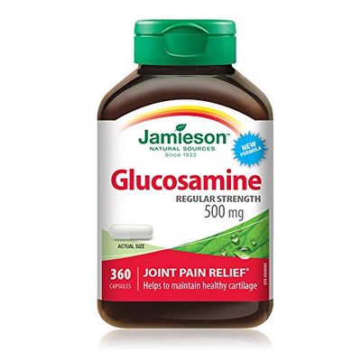 Jamieson Glucosamine Regular Strength 500 mg, 360 Capsules $10.99 (Reg $19.97)