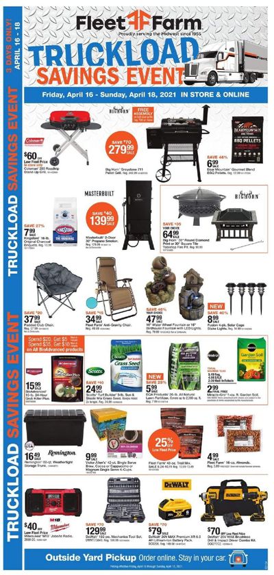 Fleet Farm Weekly Ad Flyer April 16 to April 18