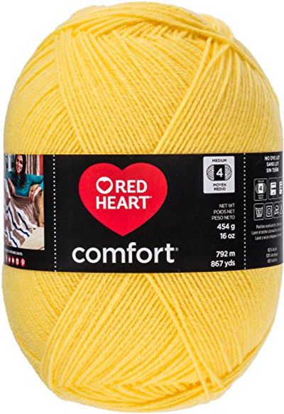 Red Heart E707D.3241 Comfort Yarn, Lemon $9.97 (Reg $25.55)