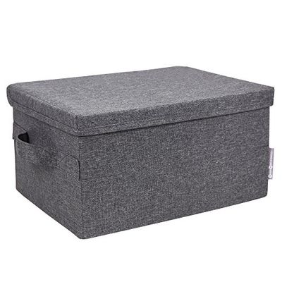 Bigso Soft Storage Box with Lid, Small, Grey $24.5 (Reg $33.50)