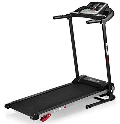 Folding Treadmill Exercise Running Machine - Electric Motorized Running Exercise Equipment w/ 12 Pre-Set Program, Manual Incline, Bluetooth Music/App Support - Home Gym/Office - SereneLife SLFTRD26BT $449.99 (Reg $571.38)