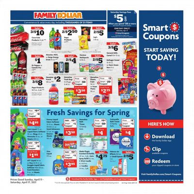 Family Dollar Weekly Ad Flyer April 11 to April 17