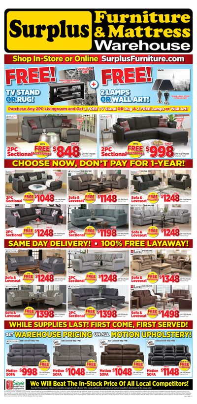 Surplus Furniture & Mattress Warehouse (Sydney) Flyer April 12 to May 2
