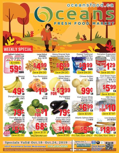Oceans Fresh Food Market (Mississauga) Flyer October 18 to 24
