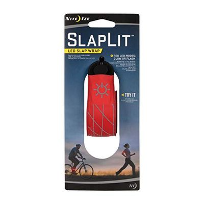 Nite Ize SlapLit LED Slap Wrap, Light Up Bracelet or Anklet for Nighttime Visibility, Red with Red LED $6.88 (Reg $19.27)