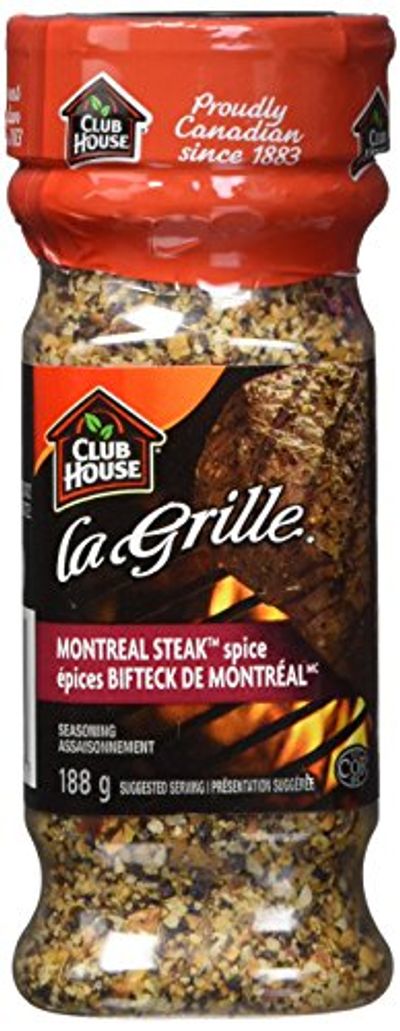 Club House La Grille, Grilling Made Easy, Montreal Steak Spice Seasoning, 188g $2.99 (Reg $4.99)