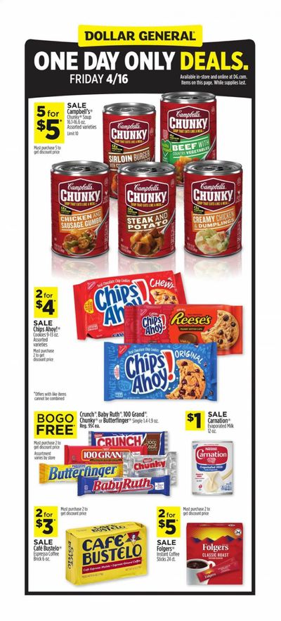 Dollar General Weekly Ad Flyer April 16 to April 16