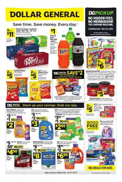 Dollar General Weekly Ad Flyer April 11 to April 17
