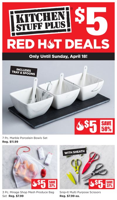 Kitchen Stuff Plus Red Hot Deals Flyer April 12 to 18