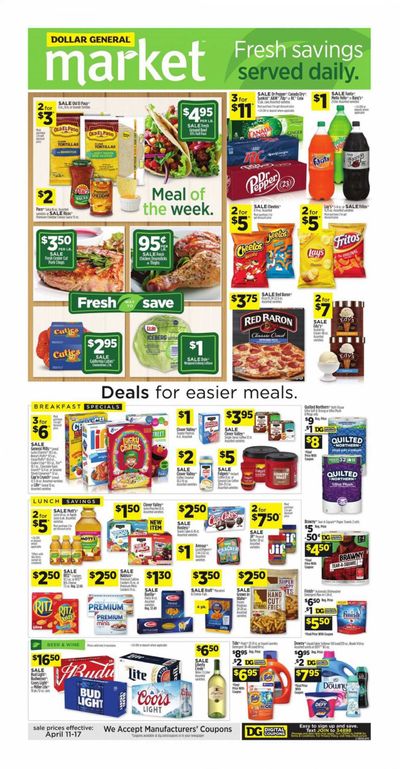 Dollar General (LA) Weekly Ad Flyer April 11 to April 17