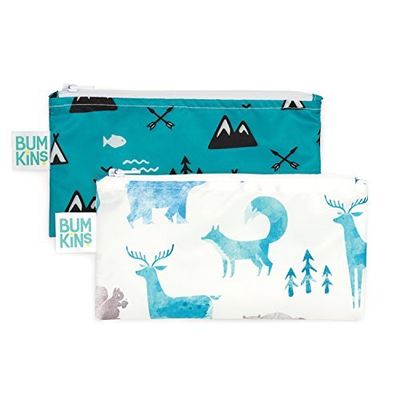 Bumkins Snack Bags, Reusable, Washable, Food Safe, BPA Free, 2-Pack – Outdoors & Wildlife $8.3 (Reg $11.99)